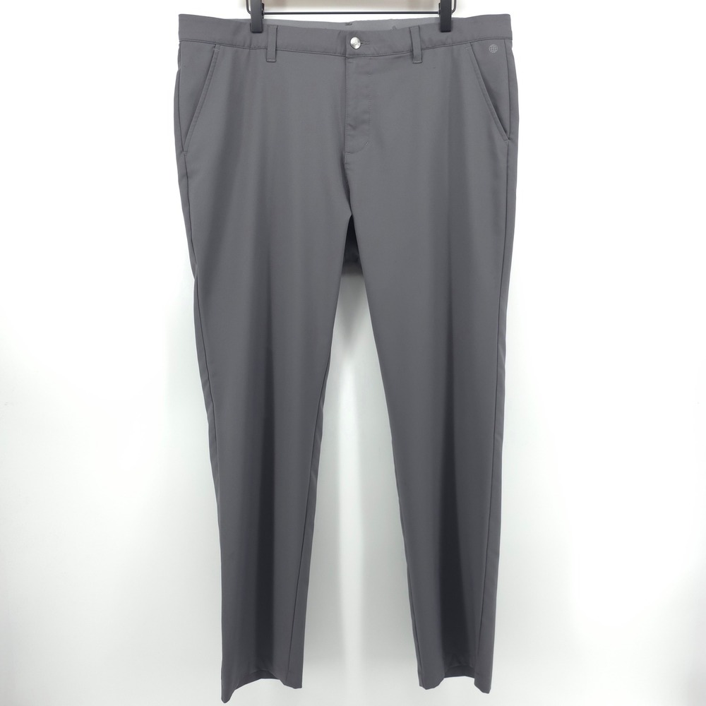 Adidas Mens Golf Pants 38x32 Grey Performance Ultimate Trousers